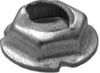 THREAD CUTTING NUT 1/4 STUD SIZE 7/16 HEX 100/BX